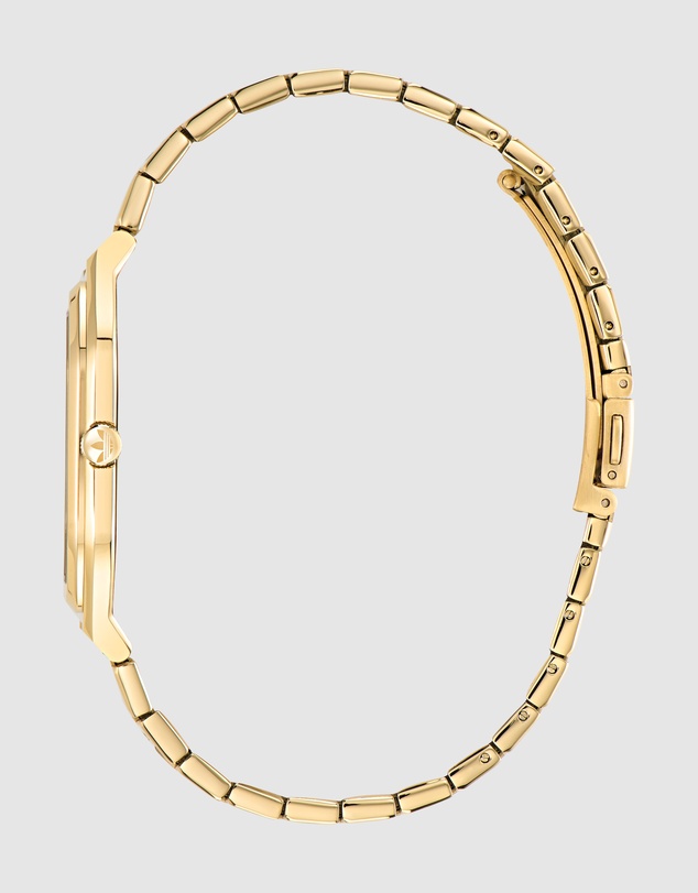 adidas Originals - City Tech Square 39mm Gold-Tone Stainless Steel Bracelet Watch