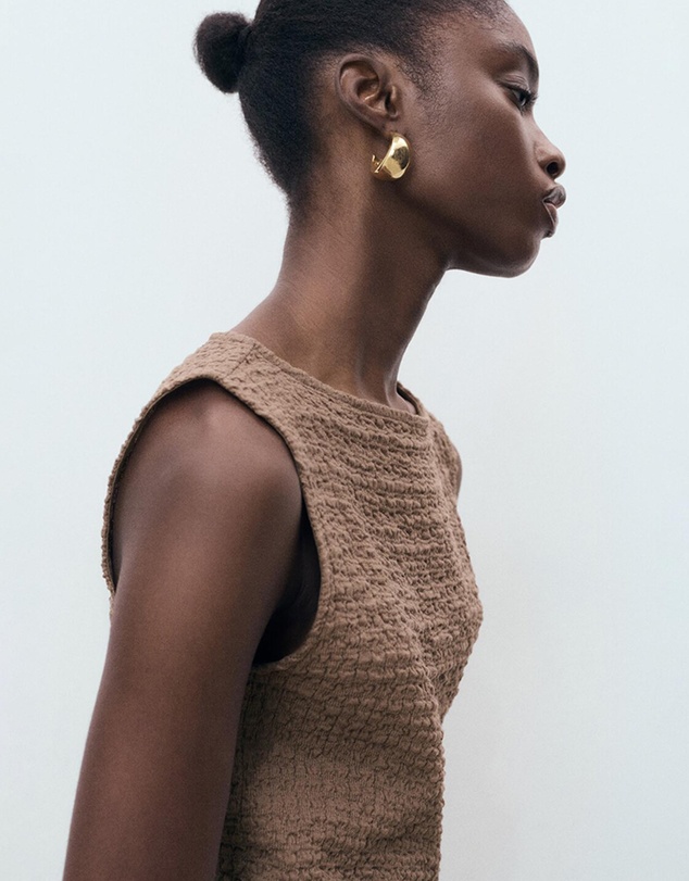 M.N.G - Fitted Textured Dress
