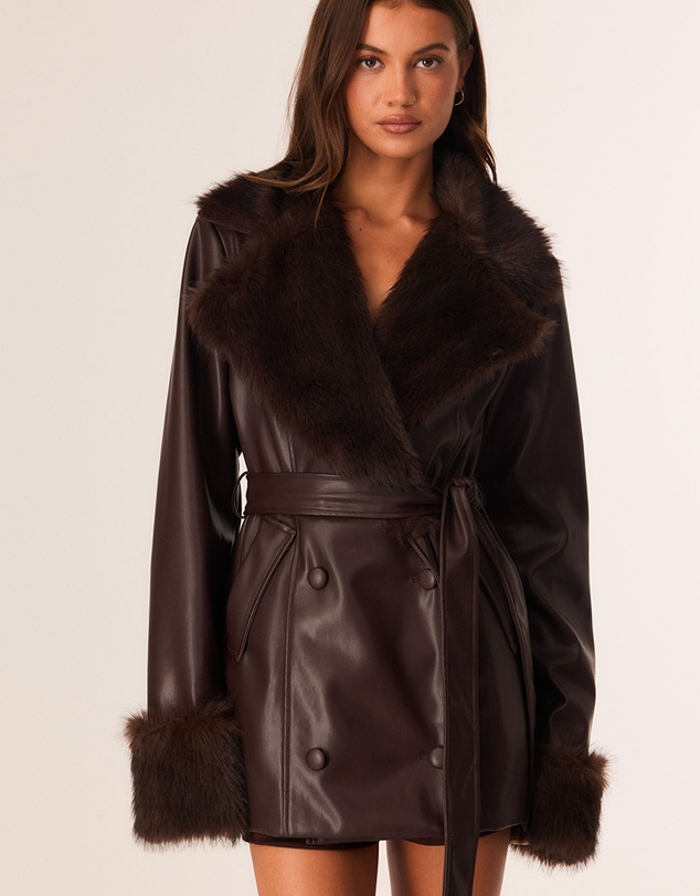 SNDYS - Celina Faux Fur Leather Jacket