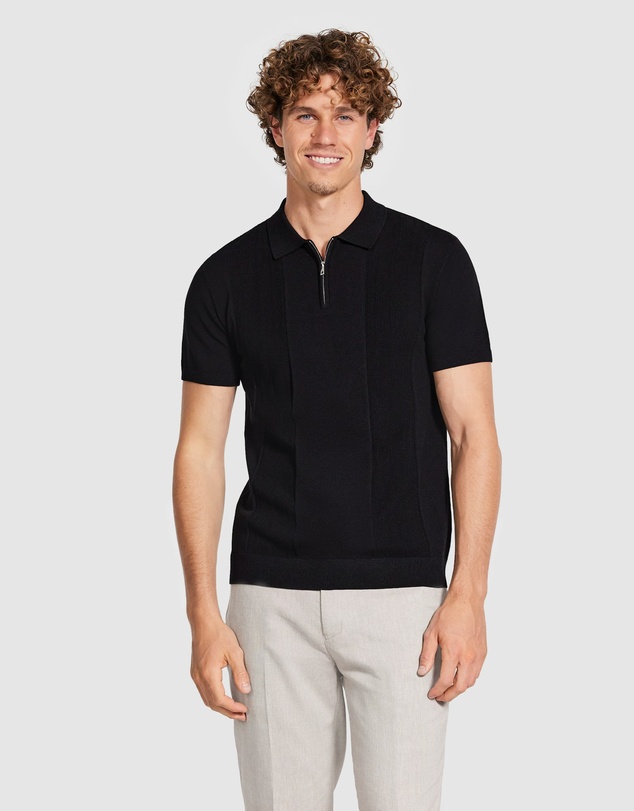 Tarocash - Stilone Zip Knit Polo
