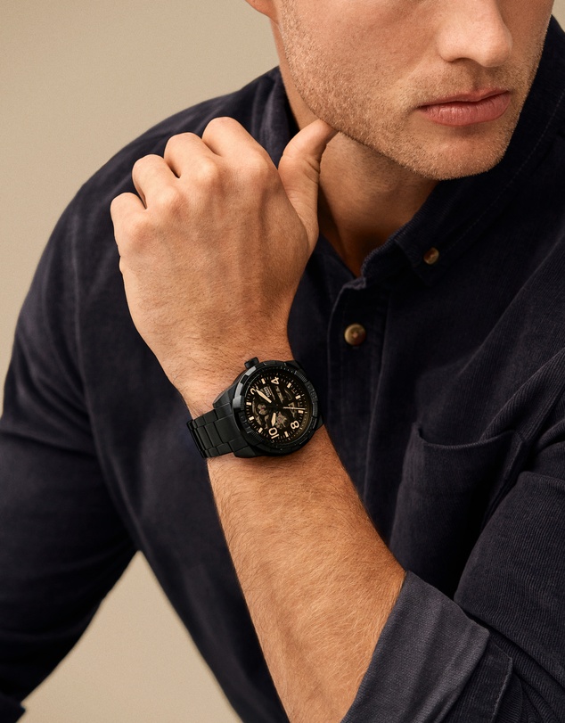 Fossil - Bronson Black Analogue Watch