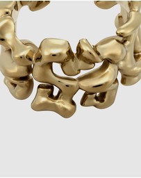 Diesel - D Logo 2-Tone Earring