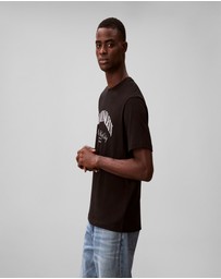 Calvin Klein Jeans - Terry Heritage Logo NYC Graphic Relaxed T-Shirt