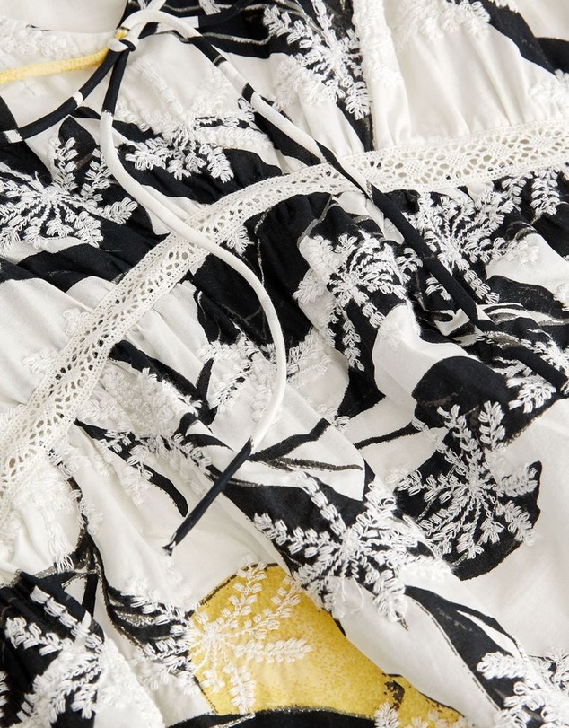 NEXT - Broderie Short Sleeve Top