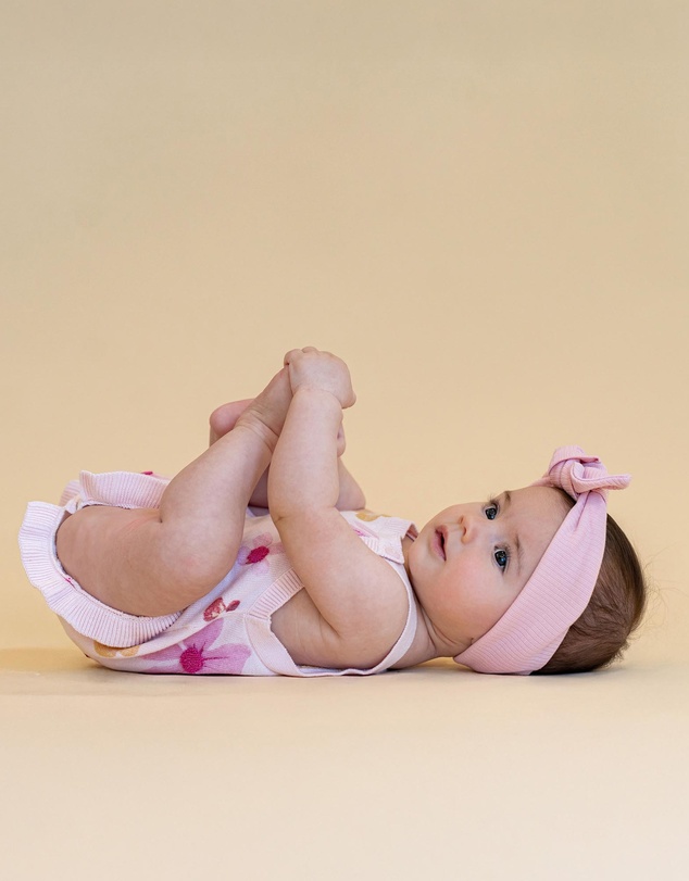 Fox & Finch - Grow Wild Knitted Flower Bodysuit - Babies