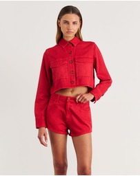 Jag - Nfw Garment Dye Crop Shirt