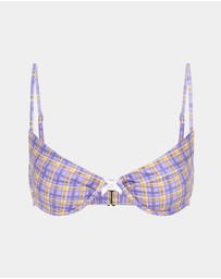 Insight - India Blurred Check Underwire Bikini Set