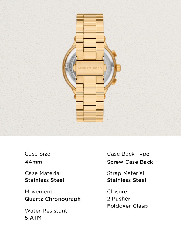 Michael Kors - Billie Gold Tone Chronograph Watch