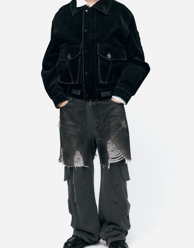 Andersson Bell - Rugged Denim-Inset Sweatpants - Unisex