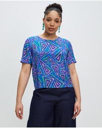 The Social Outfit - Fariba's Triangles Silk Tee