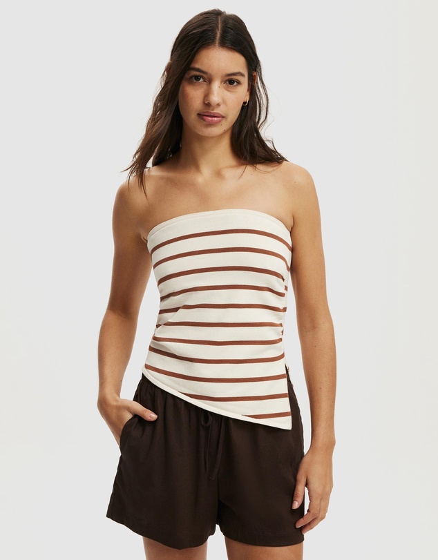 Cotton On - Asymmetric Ruched Bandeau
