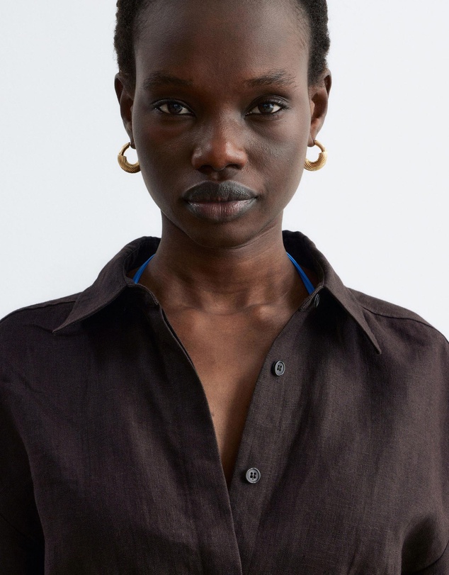 & Other Stories - Pleated-Waist Linen Shirt