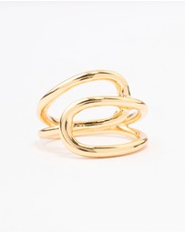 Lovisa - Gold Plated Interlocked Ring