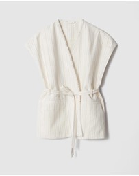 & Other Stories - Raw-Edge Wrap Waistcoat