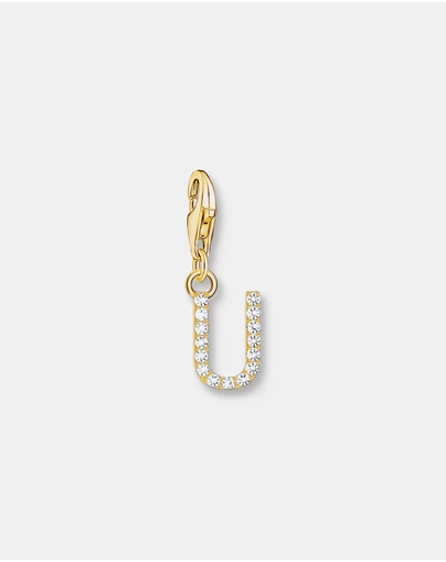 THOMAS SABO - Charm Pendant Letter U Gold Plated