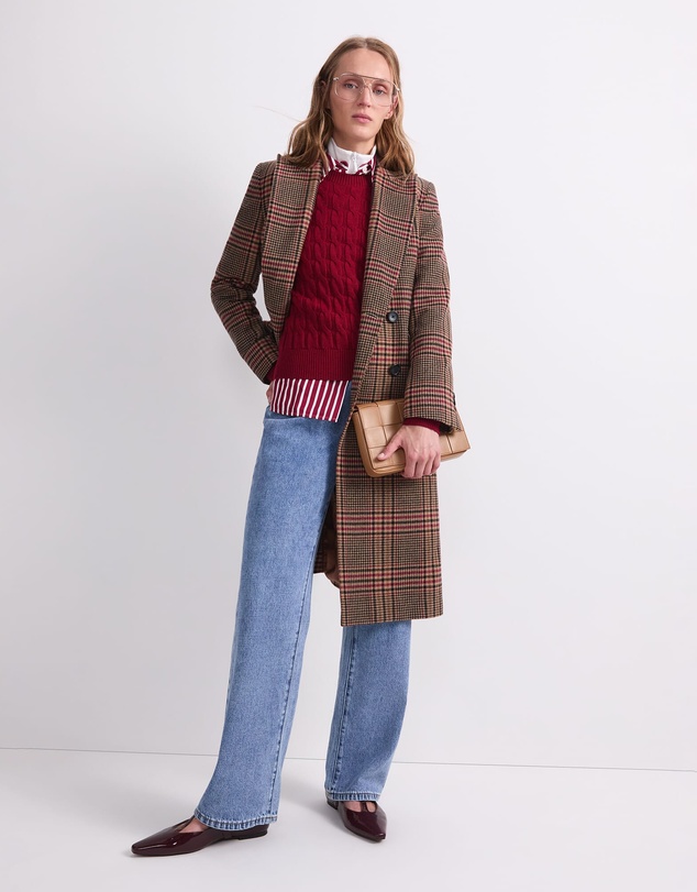 Sportscraft - Gia Double Breasted Check Coat