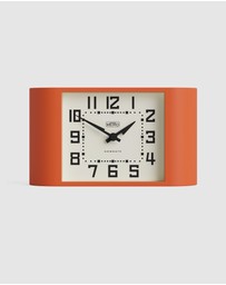 Newgate - Newgate Mini Metro Mantel Clock-Pumpkin Orange