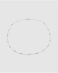 Elli Jewelry - Necklace Spheres Trend Filigree with Freshwater Cultured Pearls in 925 Sterling Silver