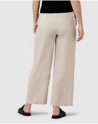 Ripe Maternity - Indi Wide Leg Linen Pant