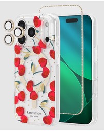 Kate Spade - Kate Spade Cherry Dot MagSafe Charm Bundle for iPhone 17 Pro