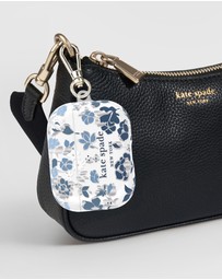 Kate Spade - Kate Spade Flowerbed Blue with Silver Clip Case for AirPod Pro 3