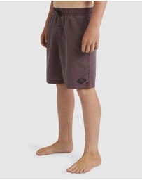 Billabong - Boys 8 to 16 All Day Overdye Layback Boardshorts 16