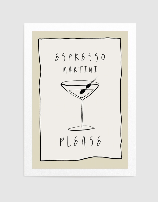 Olive et Oriel - Espresso Martini by Treechild Art Print