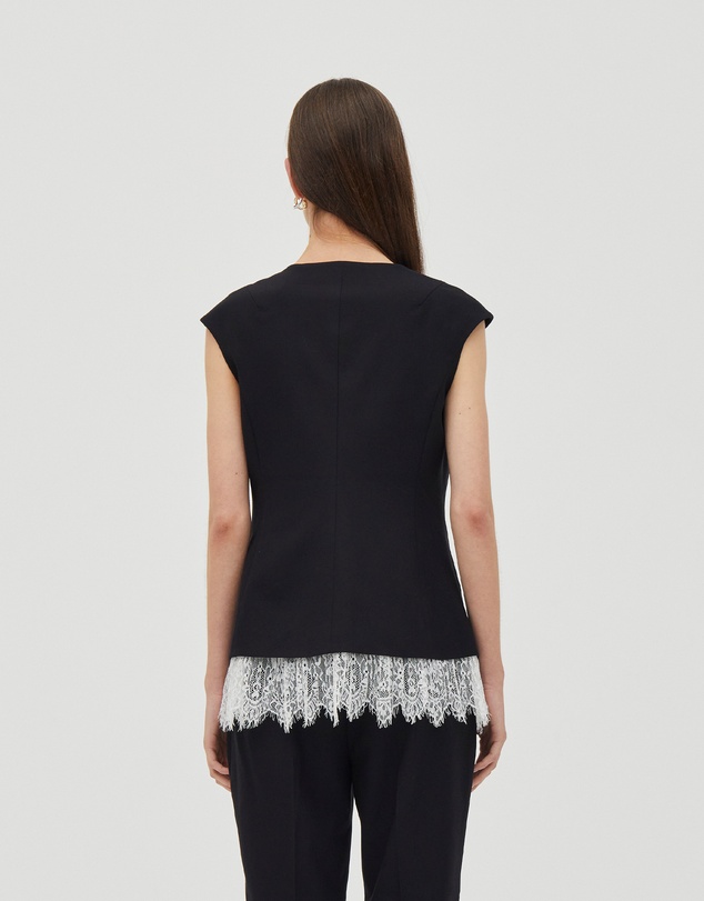 Third Form - Nocturne Lace Trim Vest