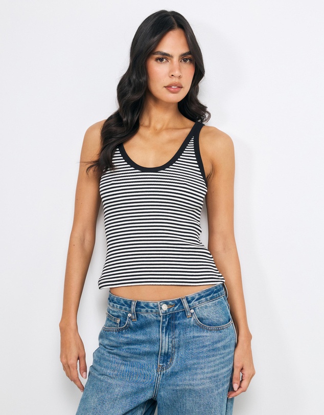 AERE - Cotton Stripe Tank