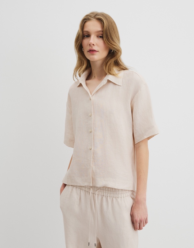 Country Road - Organically Grown Linen Short Sleeve Shirt