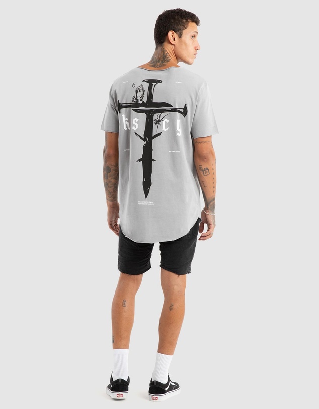 Kiss Chacey - Made Of Iron Raw Neck Tee