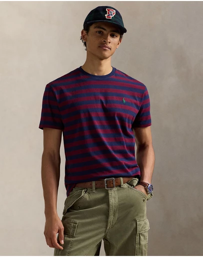 Polo Ralph Lauren - ICONIC EXCLUSIVE - Custom Slim Fit Striped Jersey T-Shirt