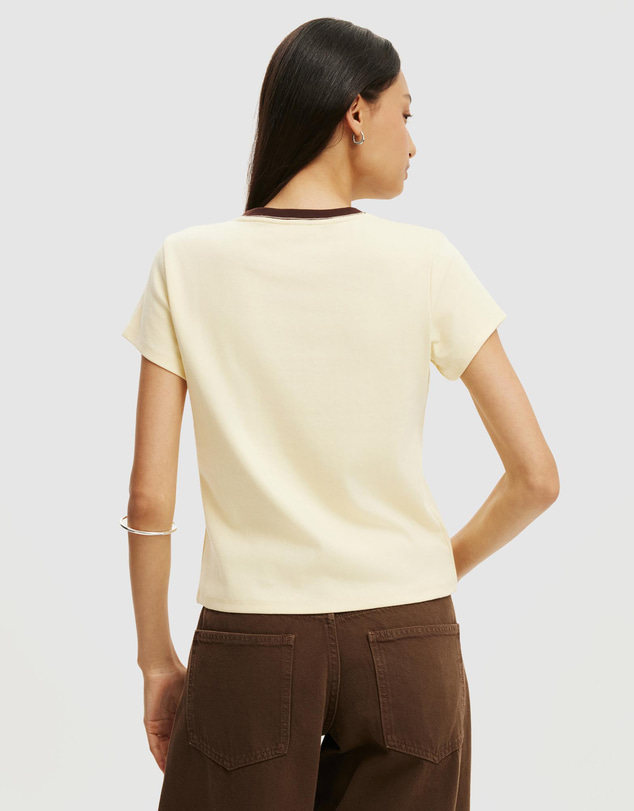 Cotton On - 90s Baby V Neck Tee