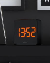 Newgate - Newgate Space Hotel Orbatron Alarm Clock Black Case - Black Lens - Orange Led