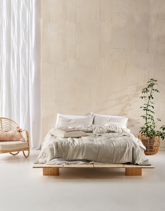 Linen House - Nimes Pure Linen Coverlet