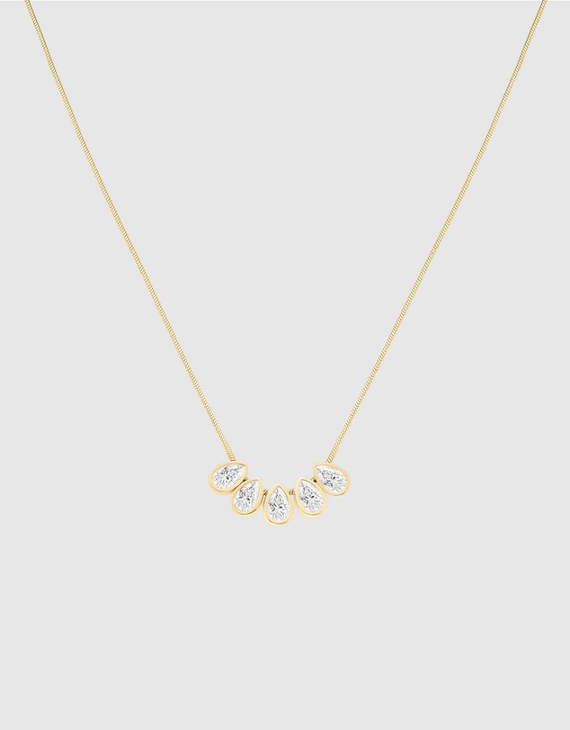 Rosefield - The Octagon XS - Gold Tone Watch and Playful Crystals Necklace Set