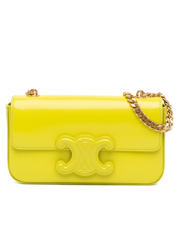 Pre-Loved by Azura Reborn - Pre-Loved Calfskin Cuir Triomphe Chain Shoulder Bag