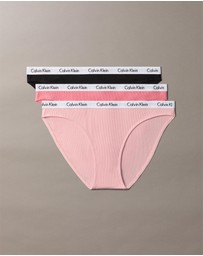 Calvin Klein - 3-Pack Cotton Rib Bikini Briefs