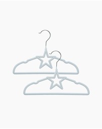 Living Textiles - 10pk Baby Coat Hangers - Stars/Blue