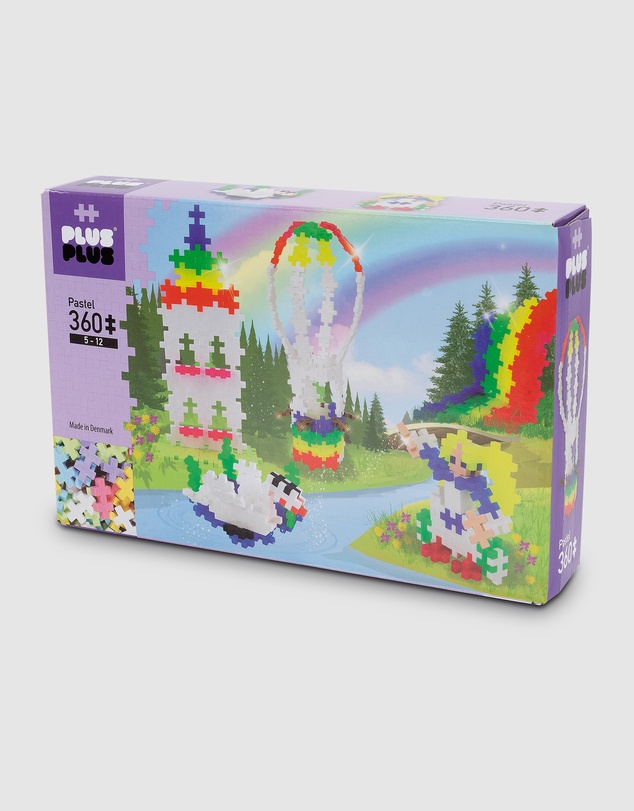 Plus Plus - Plus-Plus -  Pastel - Rainbow Hot Air Balloon - 360 pcs