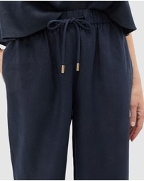Seed Heritage - Core Linen Casual Tie Pant