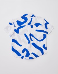 Subtitled - Teen Girls Charlie Swirl Short Sleeve Shirt