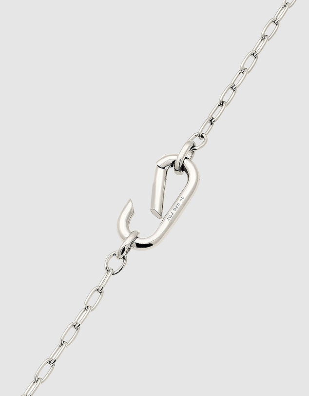 Elli Jewelry - Carabiner Paperclip Chain Necklace in 925 Silver