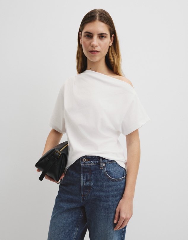 Country Road - Australian Cotton One Shoulder T-shirt