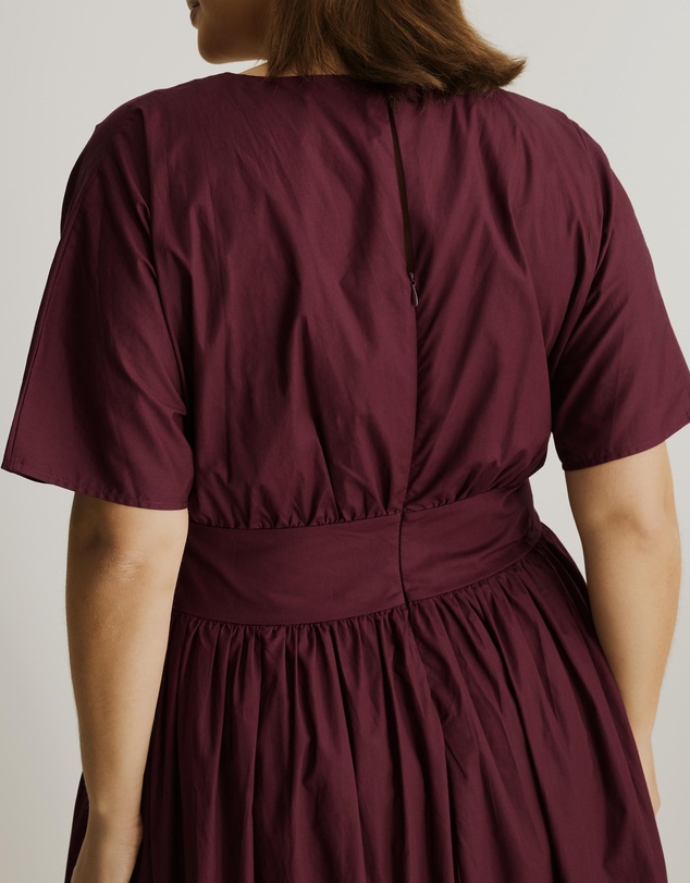 Atmos&Here Curvy - Nicky Cotton Poplin Midi Dress