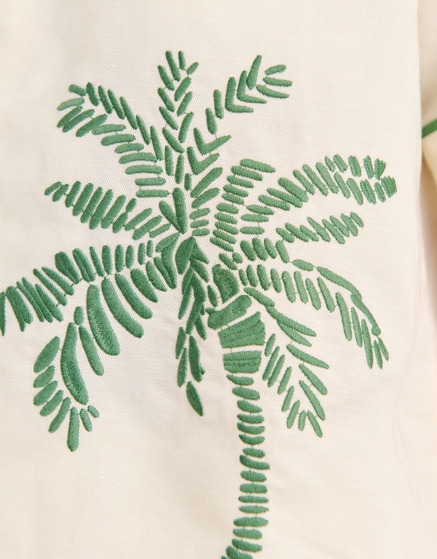 Jag - Palm Embroidered Shirt