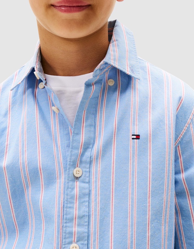 Tommy Hilfiger - Stripe Nep Fabric Shirt - Kids
