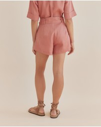 Amelius - Maelle Belted Linen Short