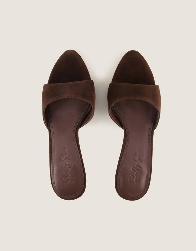 Shelly Shen - Addison High Sandals Brown Suede