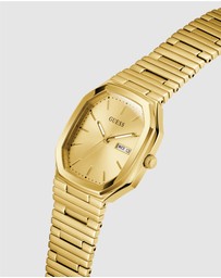 GUESS - Guess Oliver Mens Gold Tone Date Watch